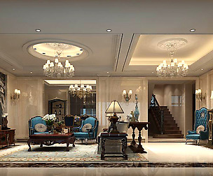 European-style living room design 24