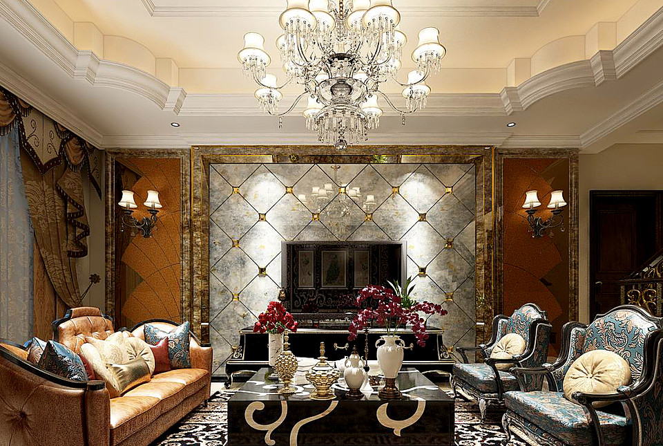 European-style living room design 27