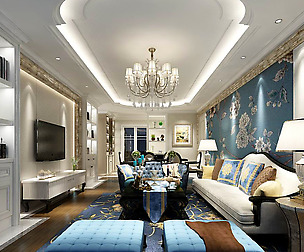 European-style living room design 34