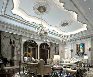 European-style living room design 36