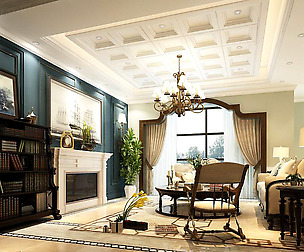European-style living room design 38