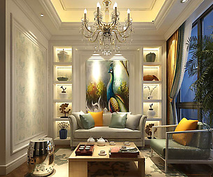 European-style living room design 42