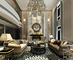 European-style living room design 44