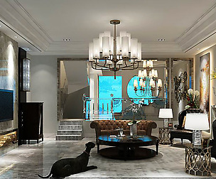 European-style living room design 46