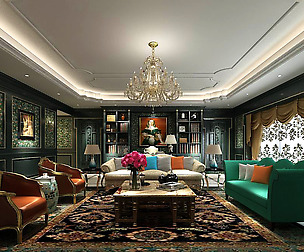 European-style living room design 54