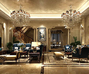 European-style living room design 56