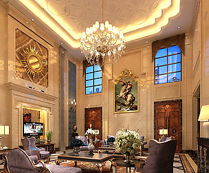 European-style living room design 58