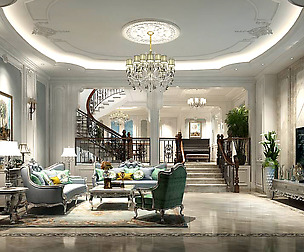 European-style living room design 62