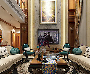 European-style living room design 69