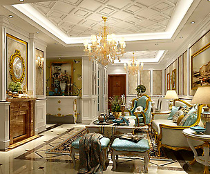 European-style living room design 71