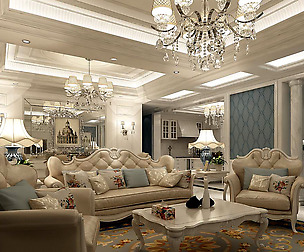 European-style living room design 73