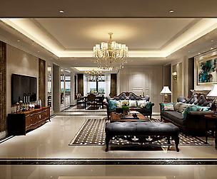 European-style living room design 77