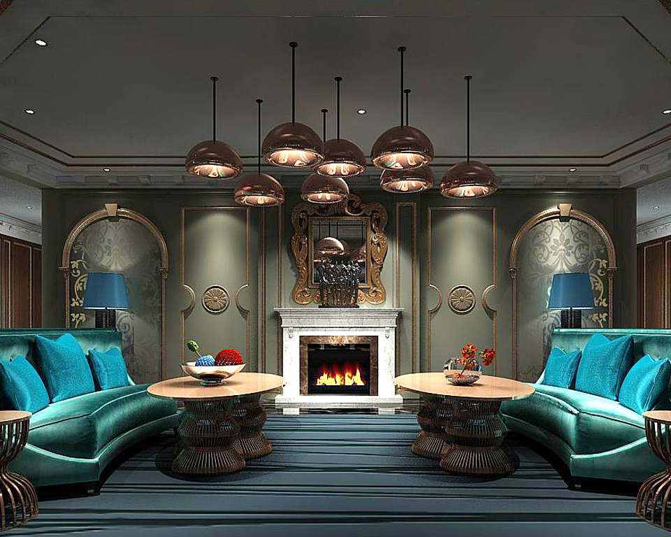 European-style living room design 91