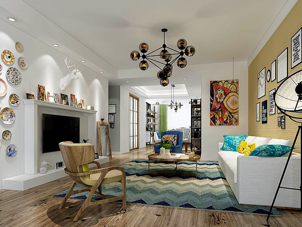 European-style living room design 95