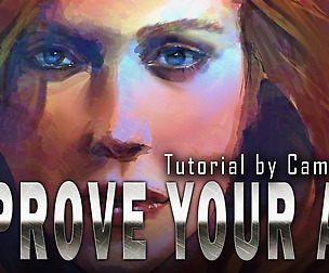 How to do digital watercolor portrait from scratch