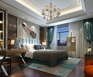 Deluxe master bedroom design  75