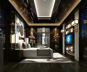Deluxe master bedroom design  93