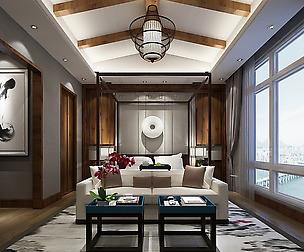 Deluxe master bedroom design  100