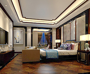 Deluxe master bedroom design  107