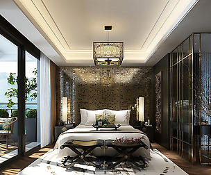 Deluxe master bedroom design  108