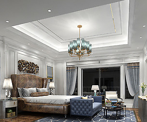 Deluxe master bedroom design  128