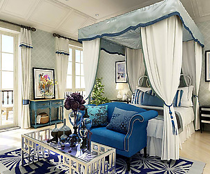 Deluxe master bedroom design  158