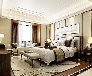 Deluxe master bedroom design  174
