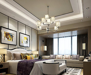 Deluxe master bedroom design  181