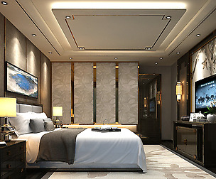 Deluxe master bedroom design  184