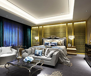 Deluxe master bedroom design  194