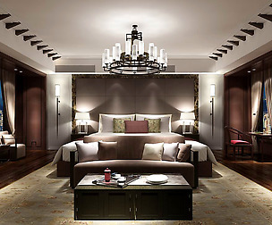 Deluxe master bedroom design  195