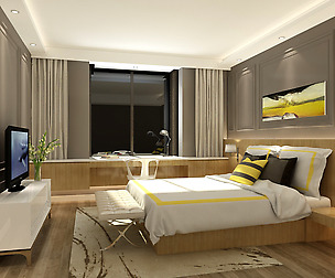 Deluxe master bedroom design  207