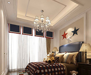 Stylish bedroom complete  01