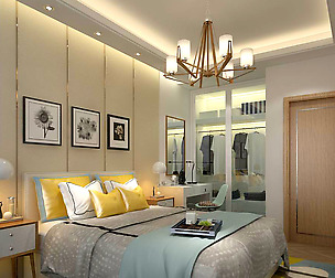 Stylish bedroom complete 03