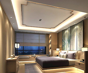 Stylish bedroom complete 04