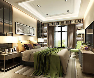 Stylish bedroom complete 09