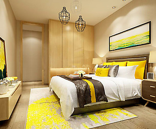 Stylish bedroom complete 108