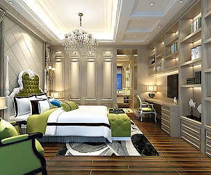 Stylish bedroom complete 131