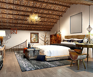 Stylish bedroom complete 182
