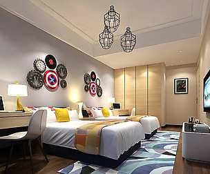 Stylish bedroom complete 214