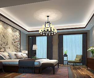 Stylish bedroom complete02