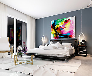 Stylish master bedroom design  02