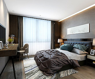 Stylish master bedroom design  34