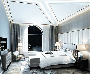 Stylish master bedroom design  36