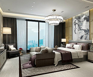 Stylish master bedroom design  37