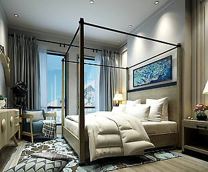 Stylish master bedroom design  39