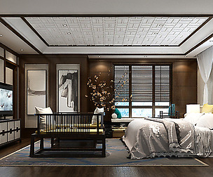 Stylish master bedroom design  70