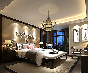 Stylish master bedroom design  76