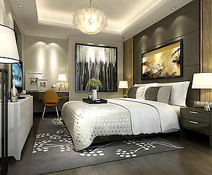 Stylish master bedroom design  87