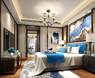 Stylish master bedroom design  88